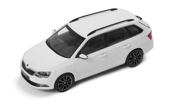 Škoda Fabia Kombi Modellfahrzeug 1:43, weiß