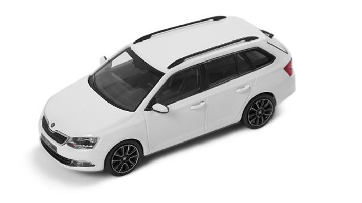 Škoda Fabia Kombi Modellfahrzeug 1:43, weiß