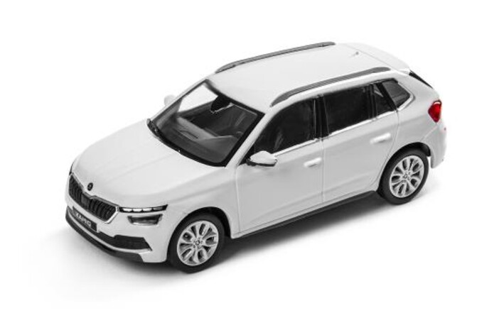 Škoda Kamiq Modellfahrzeug 1:43, weiß