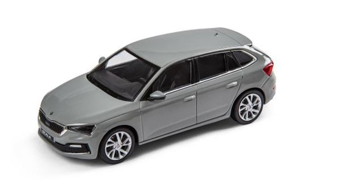 Škoda Scala Modellfahrzeug 1:43. grau