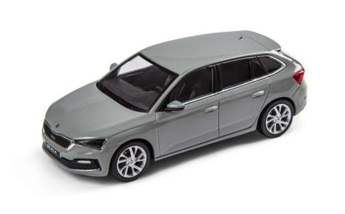 Škoda Scala Modellfahrzeug 1:43. grau