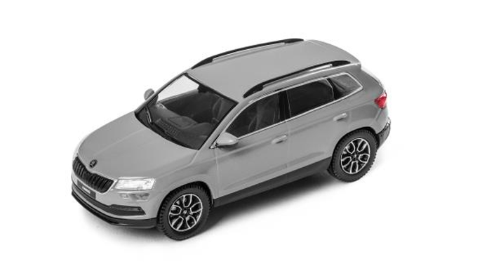 Škoda Karoq Modellfahrzeug 1:43, grau