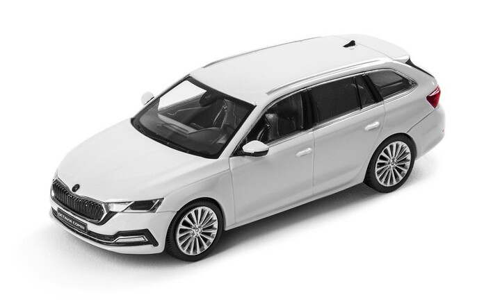 Škoda Octavia Kombi Modellfahrzeug 1:43, weiß