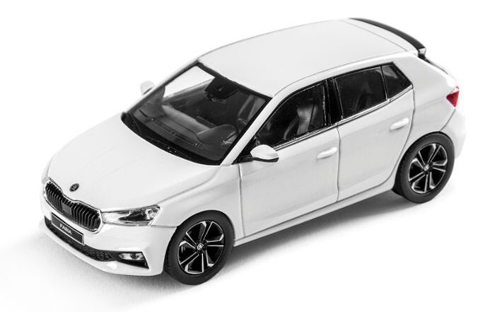 Škoda FABIA IV Modellfahrzeug 1:43, mondweiß
