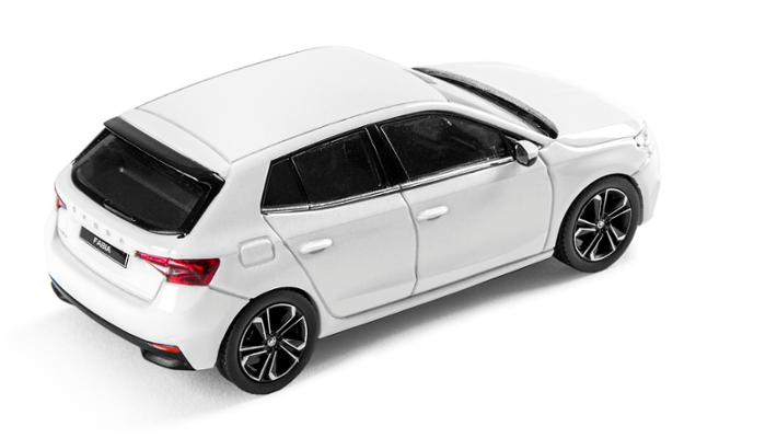 Škoda FABIA IV Modellfahrzeug 1:43, mondweiß
