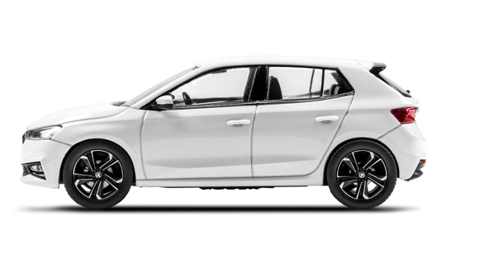 Škoda FABIA IV Modellfahrzeug 1:43, mondweiß
