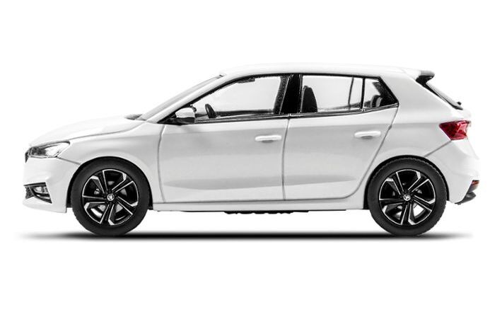 Škoda FABIA IV Modellfahrzeug 1:43, mondweiß
