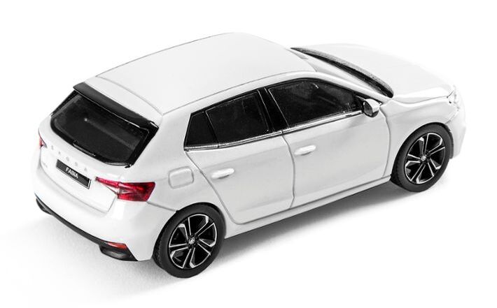 Škoda FABIA IV Modellfahrzeug 1:43, mondweiß
