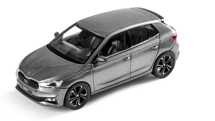 Škoda FABIA IV Modellfahrzeug 1:43, graphitgrau
