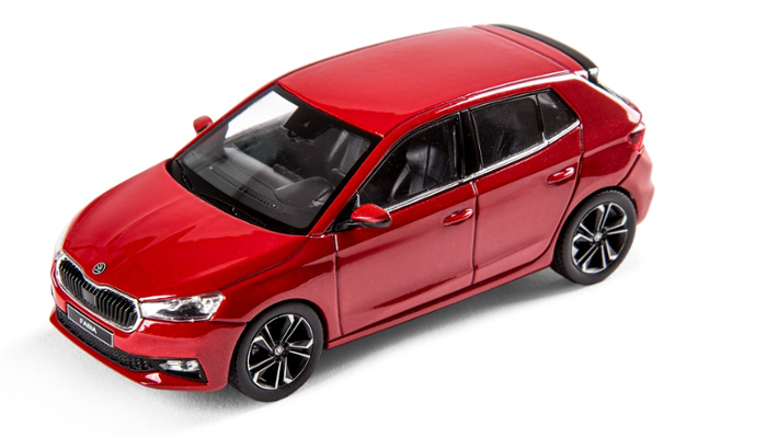 Škoda FABIA IV Modellfahrzeug 1:43, velvet rot
