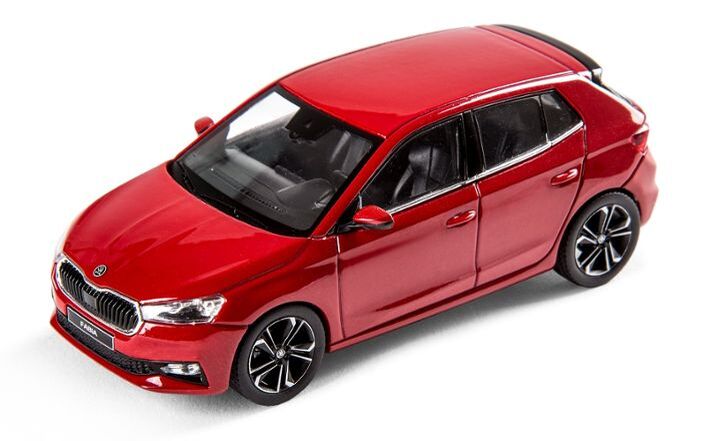 Škoda FABIA IV Modellfahrzeug 1:43, velvet rot
