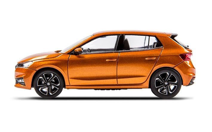 Škoda FABIA IV Modellfahrzeug 1:43, phönix orange

