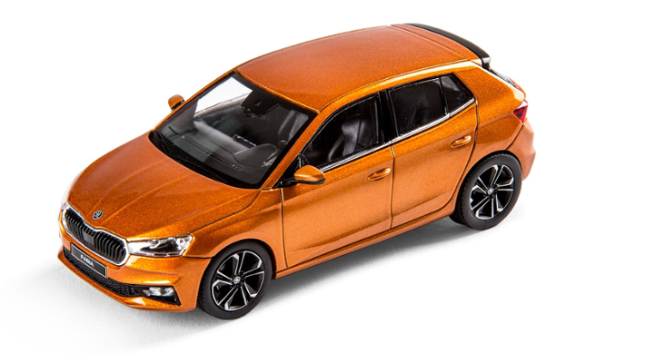 Škoda FABIA IV Modellfahrzeug 1:43, phönix orange
