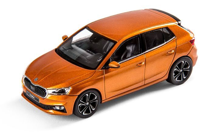 Škoda FABIA IV Modellfahrzeug 1:43, phönix orange
