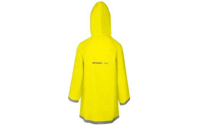 Škoda Kinder-Regenmantel, gelb, Gr. 104
