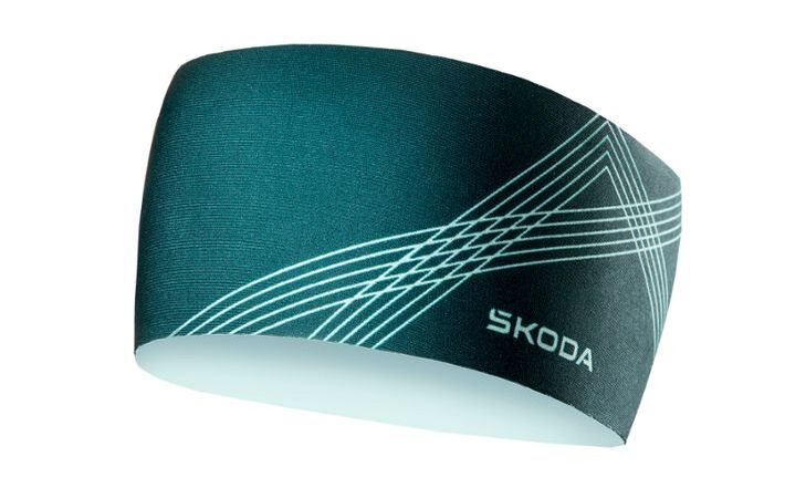 Škoda Stirnband, unisex, emerald green/electric green