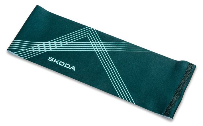 Škoda Stirnband, unisex, emerald green/electric green