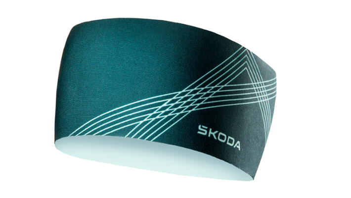 Škoda Stirnband, unisex, emerald green/electric green