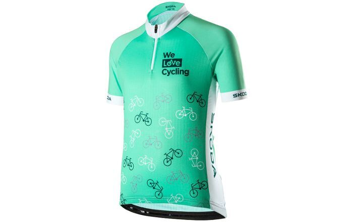 Škoda Kinder Fahrradtrikot, Gr. 110-116