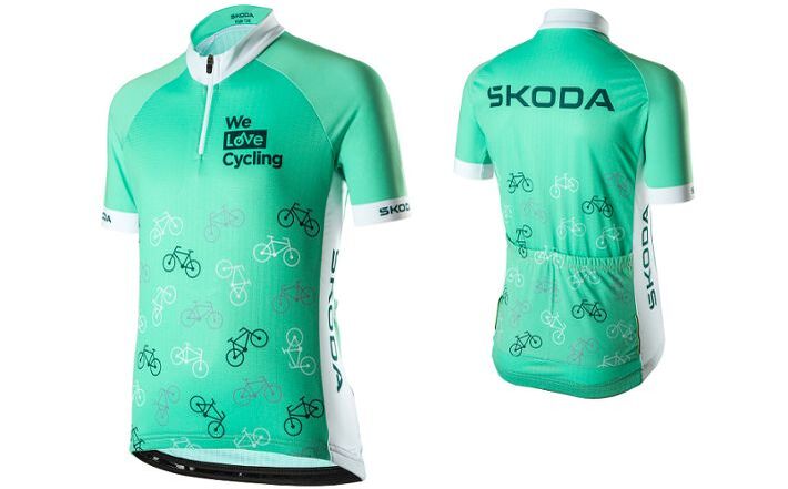 Škoda Kinder Fahrradtrikot, Gr. 128