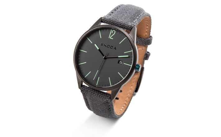 Škoda Armbanduhr, unisex, anthrazit