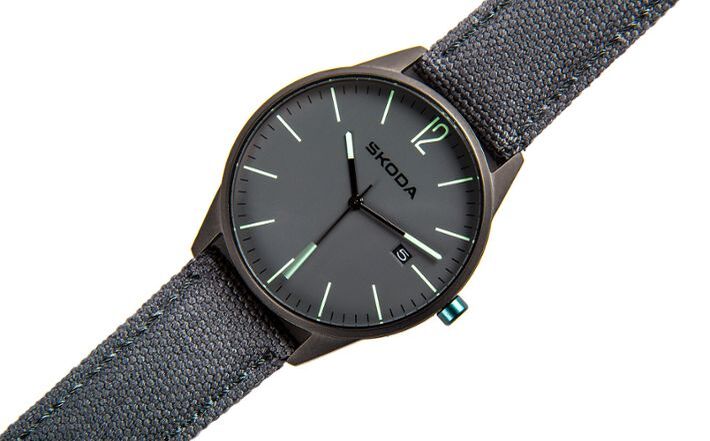 Škoda Armbanduhr, unisex, anthrazit