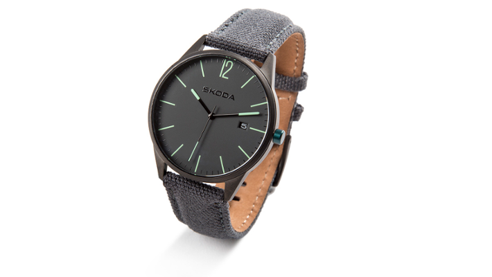 Škoda Armbanduhr, unisex, anthrazit
