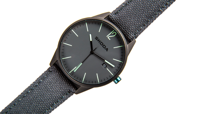 Škoda Armbanduhr, unisex, anthrazit