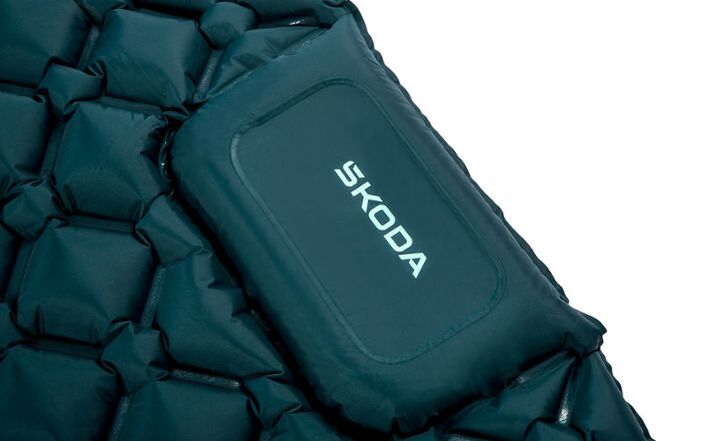 Škoda Schlafmatte, aufblasbar, 180 x 105 cm, emerald green