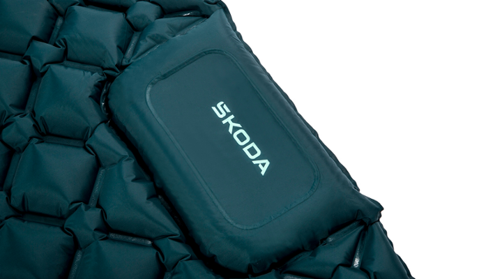 Škoda Schlafmatte, aufblasbar, 180 x 105 cm, emerald green
