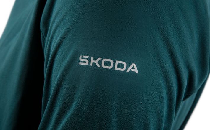 Škoda Herren Softshelljacke, emerald green, Gr. XL
