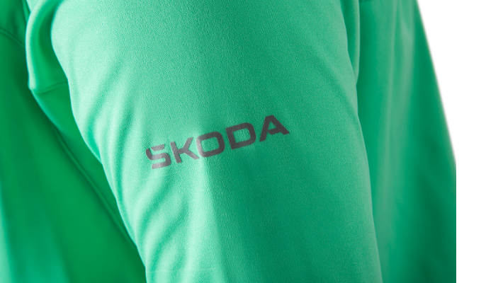 Škoda Damen Softshelljacke, electric green, Gr. S
