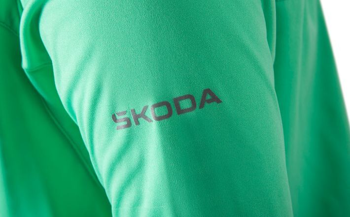 Škoda Damen Softshelljacke, electric green, Gr. S