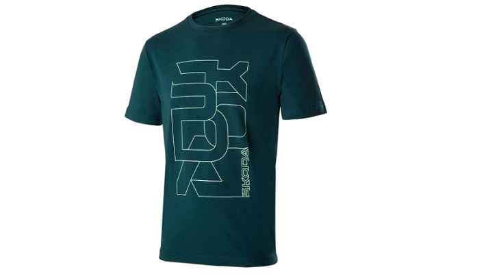 Škoda Herren T-Shirt, emerald green, Gr. XXL