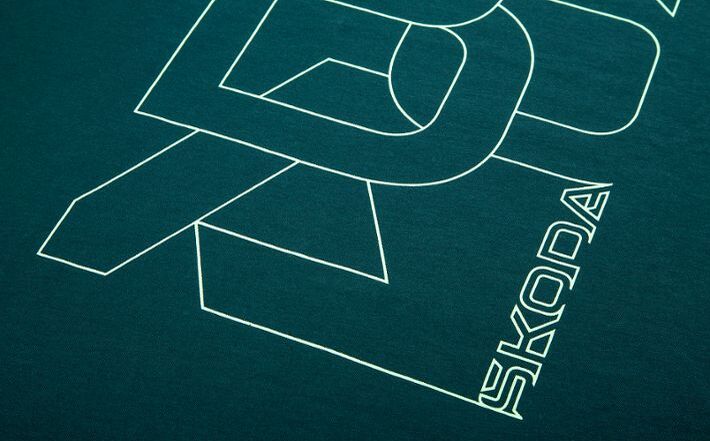 Škoda Herren T-Shirt, emerald green, Gr. XXXL