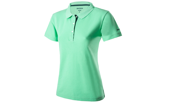 Škoda Damen Polo-Shirt, electric green, Gr. XXL