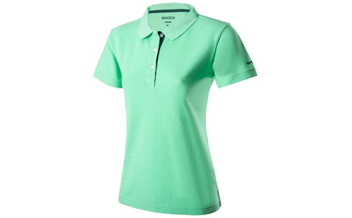 Škoda Damen Polo-Shirt, electric-grün, Gr. XXL