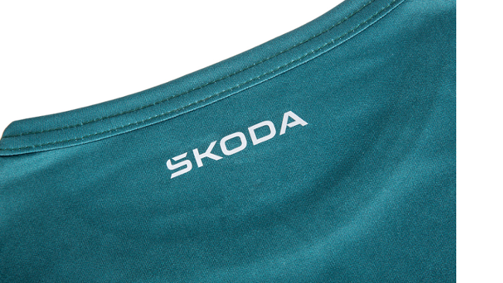 Škoda Herren MTB-Longsleeve, emerald green, Gr. S