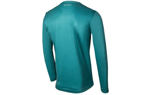 Škoda Herren MTB-Longsleeve, emerald green, Gr. S