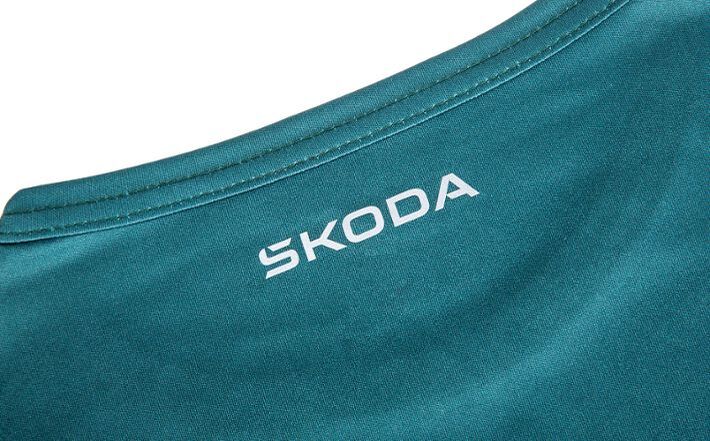 Škoda Herren MTB-Longsleeve, emerald green, Gr. M