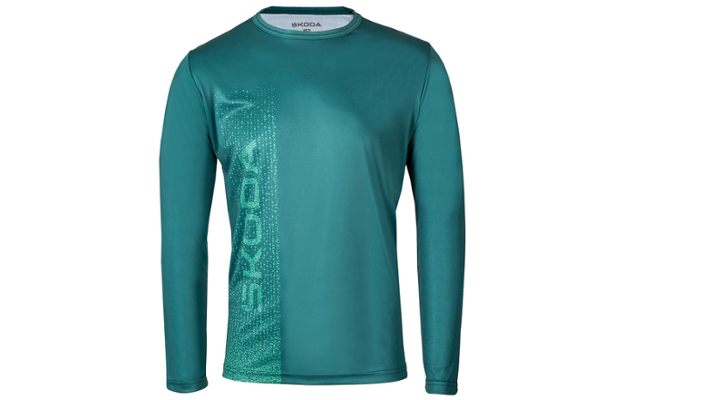 Škoda Herren MTB-Longsleeve, emerald green, Gr. XL
