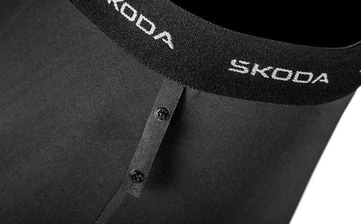 Škoda Herren Fahrradhose, schwarz, Gr. S