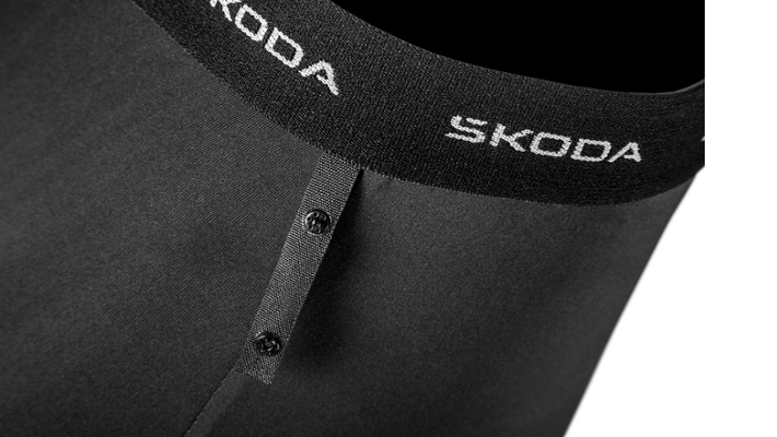 Škoda Herren Fahrradhose, schwarz, Gr. M