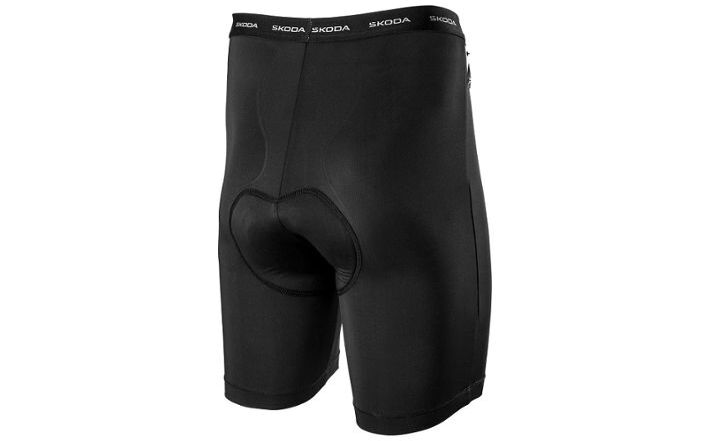 Škoda Herren Fahrradhose, schwarz, Gr. L