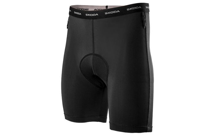 Škoda Herren Fahrradhose, schwarz, Gr. XL