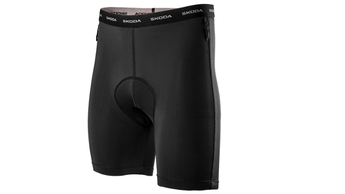 Škoda Herren Fahrradhose, schwarz, Gr. XL