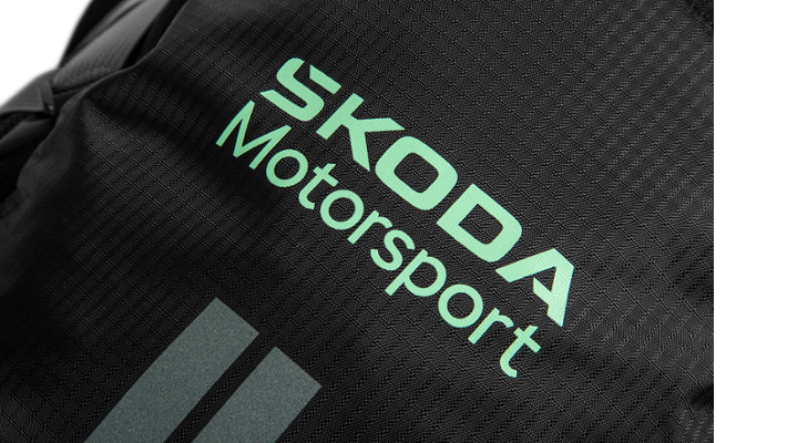 Škoda "Motorsport" Rucksack, 26 l, schwarz/electric green
