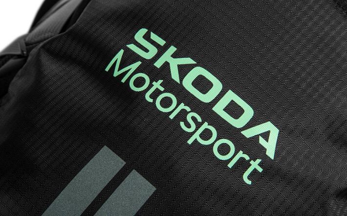 Škoda "Motorsport" Rucksack, 26 l, schwarz/electric green