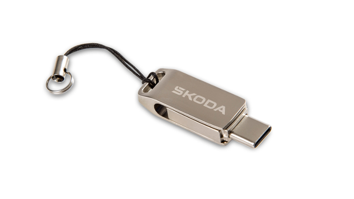 Škoda Dual-USB-Stick, USB-C, USB-A, 32G