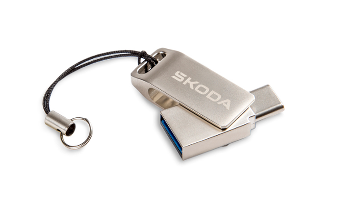 Škoda Dual-USB-Stick, USB-C, USB-A, 32G